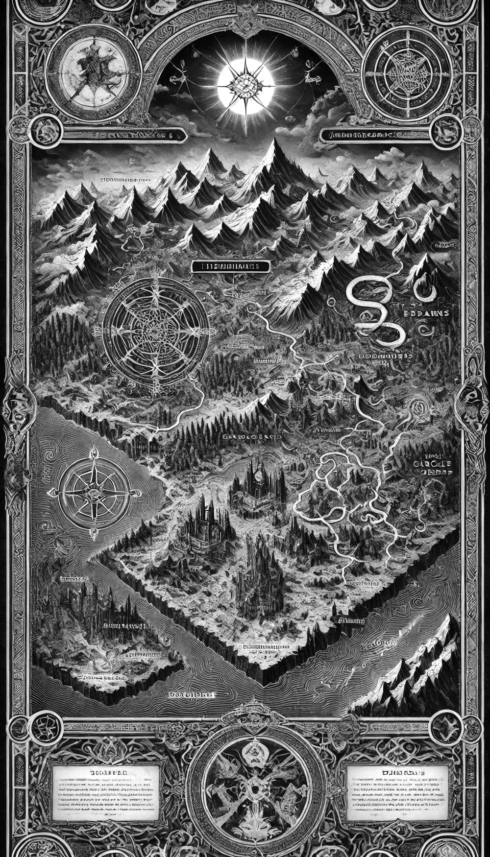 The exiles' map, drawn for this edition.